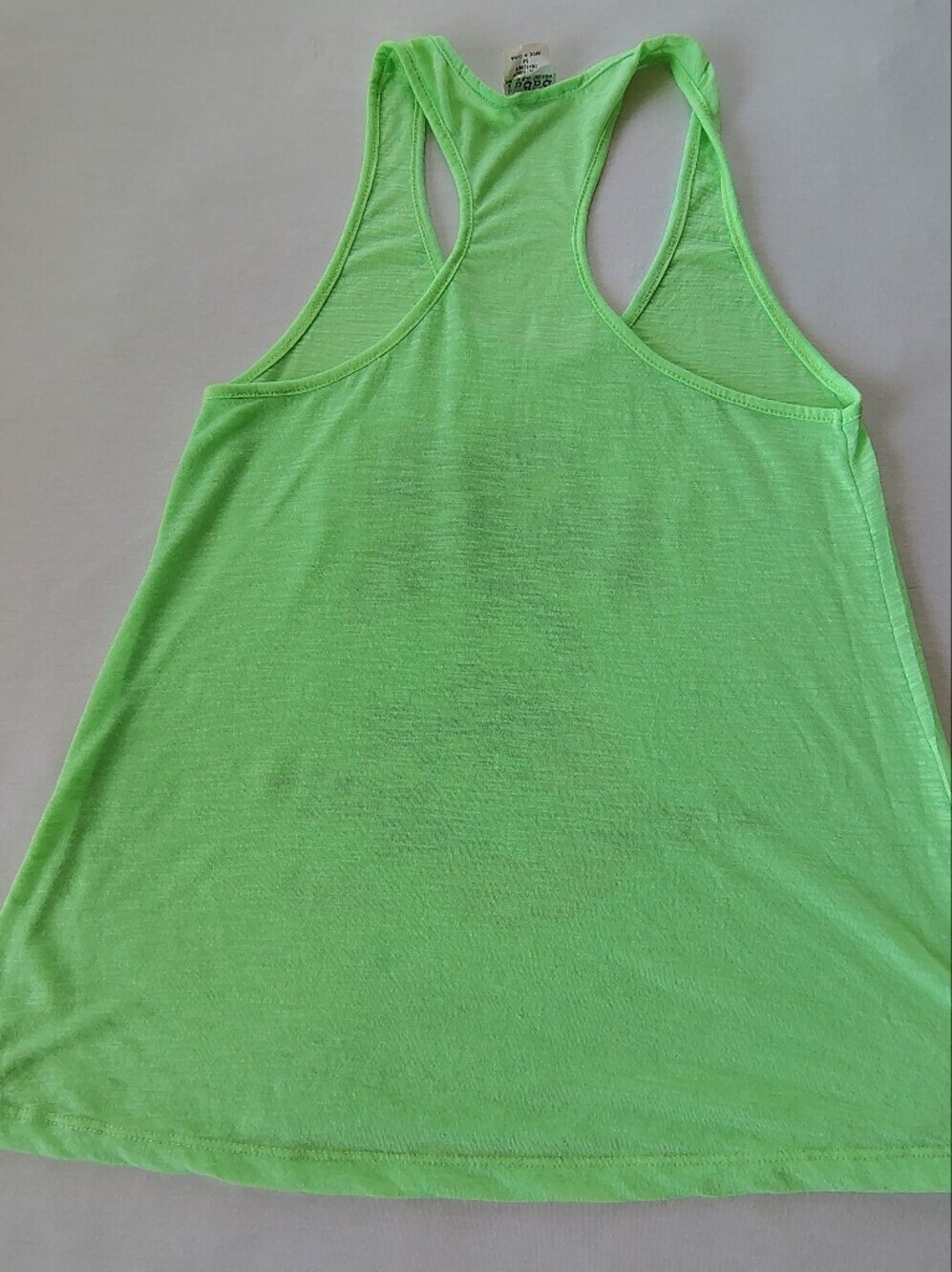 Baba Women’s Neon Green Tropical Palm Tank Top Size M - Picture 6 of 6